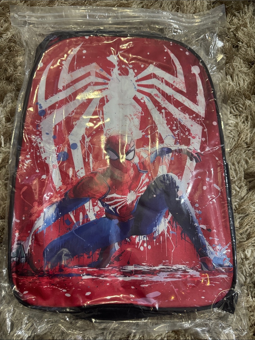 Red Spider-Man backpack